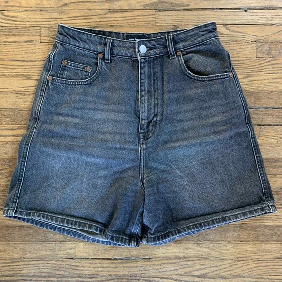 Frank & Oak Pants - Women's Frank And Oak High-Waisted Denim Shorts - Sz.28
